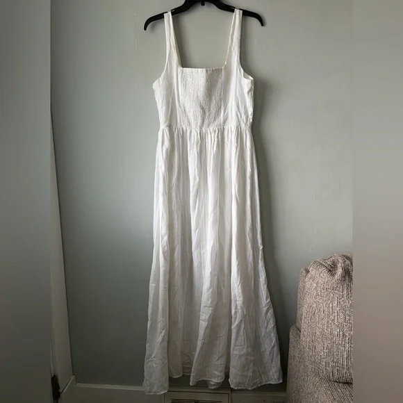 NWOT Lorinda Maxi Dress White - Picture 8 of 9